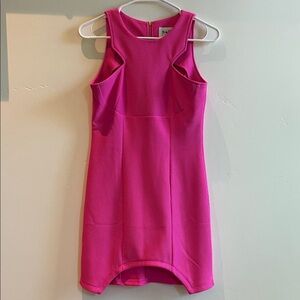 Sabo Skirt Fuchsia Textured Fabric Mini Dress